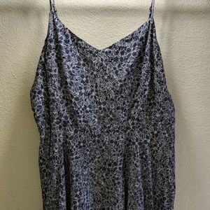 [Old Navy] Floral Blue & White Sundress XL VGUC